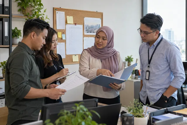 An operations lead explains an updated procedure and follow-up responsibilities.
